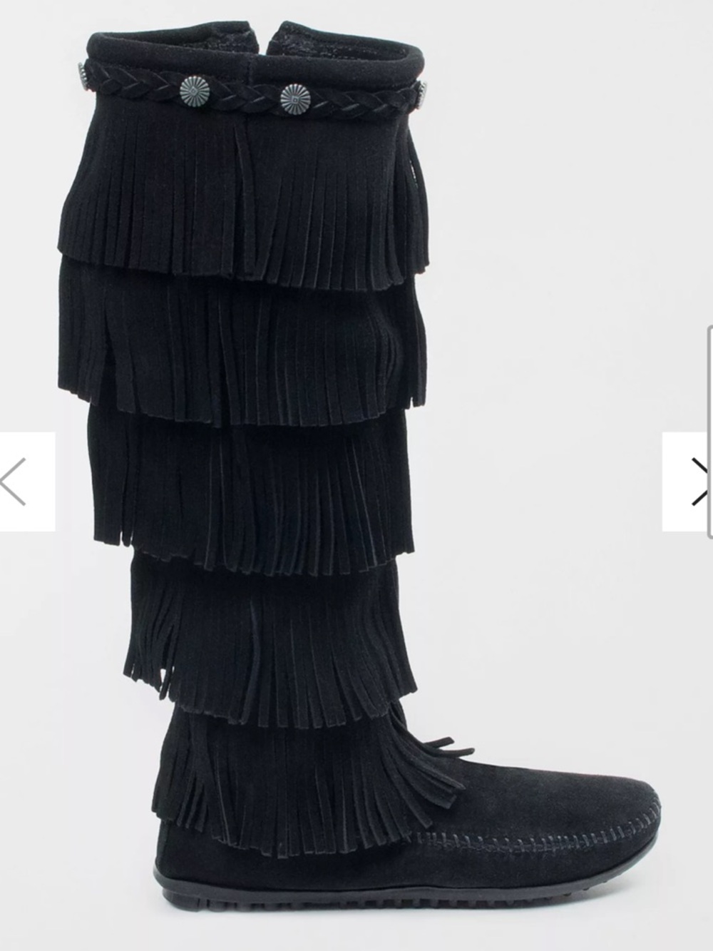 Minnetonka Five Layer Fringe Boot